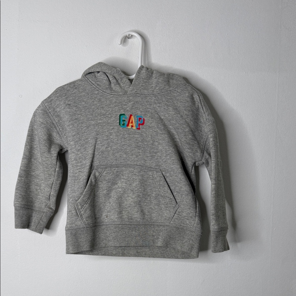 GAP Kids Gray Hoodie with Colorful Logo
